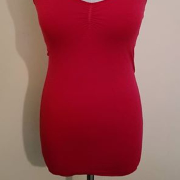 NWOT GUESS Red Stretchy Tank Top - XS/S - Picture 3 of 5